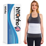 NYOrtho Post Surgery Abdominal Binder (Fits 30¨ - 45¨) - 9" Height, 3 Panel Waist Support Belt for Men & Women - Postpartum Belly Band - Tummy Tuck Compression Garment - MADE IN USA