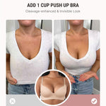 FeelinGirl Wireless Bras Comfortable Push Up Bra Full Support Lift Bralette Seamless Tshirt Bras