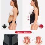 Nebility Waist Trainer for Women Corset Shapewear Tummy Control Body Shaper Top Waist Cincher Girdle with Adjustable Straps(Black,Medium)