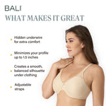 Bali womens Passion for Comfort Underwire Df3385 minimizer bras, Soft Taupe, 38D US