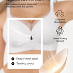 Popilush Wireless Bras for Women Seamless Full Coverage Push Up Everyday Bra No Underwire T-Shirt Bralette White