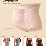 Momcozy Tummy Control Shapewear Panties, High-Waist Body Shaper, Seamless Shaping Underwear for Postpartum & Daily Dress Nude