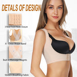 MISS MOLY Chest Brace Push up for Woemn Posture Corrector Shapewear Tops Sleeveless Back Shaper Vest- Nude 2XL