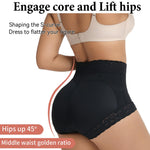 Pehhim Women butt lifter panties Lace Tummy Control Shapewear Shorts Fajas Colombianas Moldeadoras Comfortable underwear(Black,M)