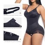 YIANNA V-Shaped Fajas Colombianas Moldeadoras Postpartum Shapewear Tummy Control for Women Waist Shaping Girdles Body Shaper Post Surgery Compression Garment, YA7511-Black-L