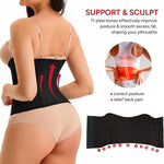 Nebility Waist Trainer for Women Corset Waist Cincher Shapewear Tummy Control Workout Body Shaper Compression Girdle Black