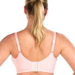 HSIA Minimizer Bras for Women Plus Size, Full Coverage Coolcomfort T Shirt Unlined Bra with Underwire for Heavy Breast, Light Pink 34C