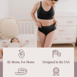 Kindred Bravely High Waist Maternity Underwear for Women and Postpartum Underwear 5 Pack (Medium, Neutrals)