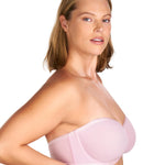 HSIA Strapless Bras for Women, Bella Convertible Minimizer Bra for Large Bust Unlined Underwire Balconette Bras Pale Pink 34C