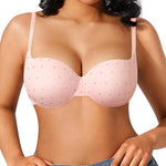 Popilush Push Up Bra Balconette Underwire Demi Seamless T-Shirt Bras