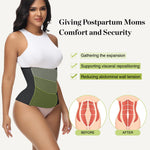 SHAPSHE Waist Trainer for Women Postpartum Abdominal Binder Girdles Cincher Corset Shapewear Stomach Wrap Black 3XL