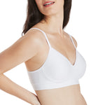 Hanes Women's Wireless Seamless Full-Coverage Convertible T-Shirt Bra with Moisture-Wicking