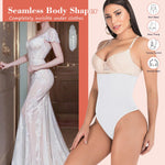 Hioffer 328 Women Waist Cincher Girdle Tummy Slimmer Sexy Thong Panty Shapewear White