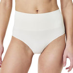 SPANX SPANXshape Everyday Shaping Brief - Core Control Shapewear Underwear - Invisible Under Clothes - Seamless Design - Linen - Medium