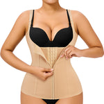 Gotoly Quick Weight Loss, Adjustable Straps Body Shaper Waist Cincher Tank Top (S Fits 21.2-24.4 Inch Waistline, Beige)