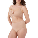 SPANX SPANXsmooth Bra-Llelujah! Lightly Lined Wireless Bra - Full Coverage Comfort Bra - Everyday T-Shirt Bra - Front Closure Bra - Naked 2.0 36C