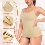 Shapewear Tank Tops for Women Tummy Control Cami Shaper Compression Shaping Undershirt Tops(2#Beige-no pads,3X-Large)