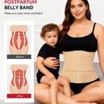Nebility Waist Trainer for Women Corset Shapewear Tummy Control Segmented Waist Cincher Postpartum Faja Body Shaper with Adjustable Strap(Beige,XXX-Large)