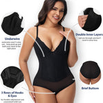 SHAPERIN Sexy Lace Shapewear Bodysuit for Women Tummy Control Body Suit Corset Bustier Top Body Shaper