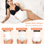 Werena Tummy Control Shapewear for Women High Waisted Body Shaper Briefs Slimming Girdle Shaping Underwear(#A1 High Waist White(seamless),Large)