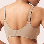 HSIA Minimizer Bras for Women Plus Size, Full Coverage Coolcomfort T Shirt Unlined Bra with Underwire for Heavy Breast, Dusty Taupe 34C