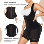 SHAPERX Fajas Colombianas Shapewear for Women Tummy Control Body Shaper Postpartum Butt Lifter with Zipper and Hooks