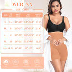 Werena Tummy Control Shapewear Shorts for Women High Waisted Body Shaper Slimming Girdle Shorts Shaping Underwear Panties(1# A Latte(tummy control),Medium)