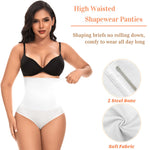 Werena Tummy Control Shapewear for Women High Waisted Body Shaper Briefs Slimming Girdle Shaping Underwear(#A1 High Waist White(seamless),Large)