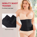 Nebility Segmented Waist Trainer for Women Corset Shapewear Waist Cincher Faja Body Shaper Tummy Control(Black,XXX-Large)