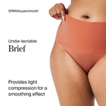 SPANX SPANXsmooth Undie-tectable Brief - Comfortable Core Control - Invisible Shapewear Underwear - No Visible Panty Lines - Sedona - Medium