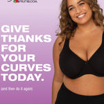 Fruit of the Loom Women's Fit for Me Collection: Plus-Size Unlined Underwire Bra-Cotton Comfort & Pinch-Free Straps, Heather Grey, 44DDD