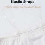 MANCYFIT Half Slips for Women Long Slip Under Dress Invisible Straps Underskirt for Dresses White Small