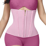 SHAPSHE Waist Trainer for Women Tummy Control Cincher Workout Corset Shapewear Body Shaper Pink S