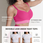 FeelinGirl Womens Wirefree Everyday Bras Comfortable Bralette Pink X-Large