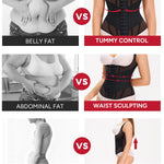 Nebility Waist Trainer for Women Corset Shapewear Tummy Control Body Shaper Top Waist Cincher Girdle with Adjustable Straps(Black,Medium)