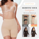 BESTENA Shapewear Shorts,Mid-Waist Body Shaper Shorts Thigh Slimmer, Womens Shapewear Tummy Control,Seamless Shapewear for Under Dresses