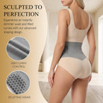 Jsqianfei 4-in-1 Micro-Particle Sculpting Shorts, Shapewear Tummy Control Underwear, High Waist Panties for Women, Comfortable & Breathable, Black, XL