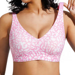 Popilush Wireless Bras for Women No Underwire Seamless Bra | Soft Breathable Fabric, Semi-Fixed Pads for Easy Care, T-Shirt Friendly, Travel and Everyday Comfort