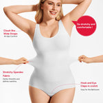 Nebility Bodysuit Shapewear for Women Tummy Control Body Shaper Faja Waist Trainer Seamless Body Suit Going Out Tops