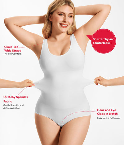 Nebility Bodysuit Shapewear for Women Tummy Control Body Shaper Faja Waist Trainer Seamless Body Suit Going Out Tops