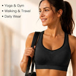 Double Couple Women Racerback Sports Bras for Women High Impact Workout Yoga Gym Fitness Bra