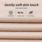 MANCYFIT Half Slips for Women Underskirt Short Mini Skirt with Floral Lace Waistband Light Brown Large