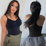 SHAPERX Bodysuit for Women Tummy Control Shapewear Racerback Seamless Body Shaper Tank Top,SZ5305-Black-2XL/3XL