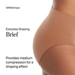 SPANX SPANXshape Everyday Shaping Brief - Core Control Shapewear Underwear - Invisible Under Clothes - Seamless Design - Naked 3.0 - Medium