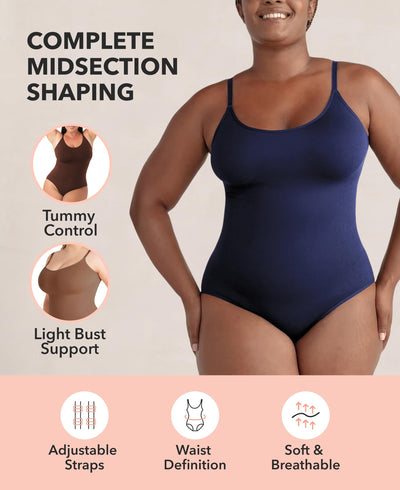 SHAPERMINT Brief & Thong Bodysuit - Tummy Control Seamless Body Shaper, Shapewear for Women Small to Plus Size