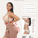Lover-Beauty Fajas Colombianas Shapewear for Women Tummy Control Strapless Body Shaper Butt Lifting Shorts Postpartum Faja, Sienna, XL