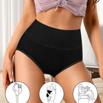 OPIBOO Plus Size High Waisted Womens Cotton Underwear Tummy Control Postpartum Essentials Panties Stretch Comfortable Briefs MultiPack Multicolored