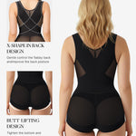 BRABIC Mesh Shapewear Bodysuit Tummy Control for Women Plus Size Faja Body Shaper Bodysuit Butt Lifter(Black,3X-Large)