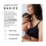 Ingrid & Isabel | Basics Afterband Postpartum Belly Band | Compression Wrap for Abdominal Support & Recovery (Black | M/L)