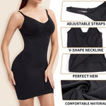 JOYSHAPER Women's Shapewear Full Slips Tummy Control Shapewear Adjustable Straps V-neck Slip Dress for Under Dress